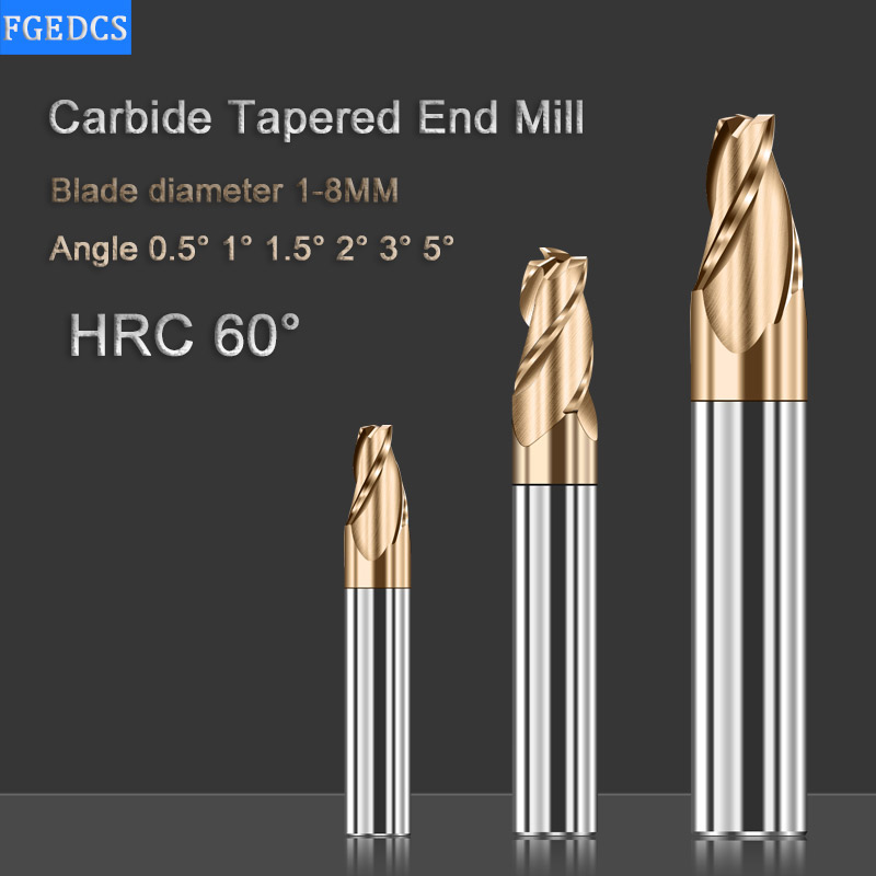 Tapered End Mill Carbide 0.5°  - Diy Cnc Router Electronics ulasan dan harga