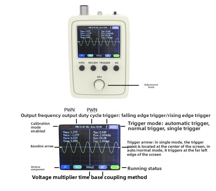 Digital Oscilloscope DIY Assem - Diy Electronics Kits ulasan dan harga