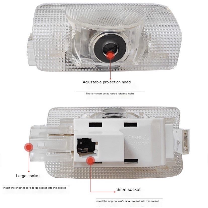 2Pcs LED Projector Lamp Car Do - Diy Rc Electronics ulasan dan harga