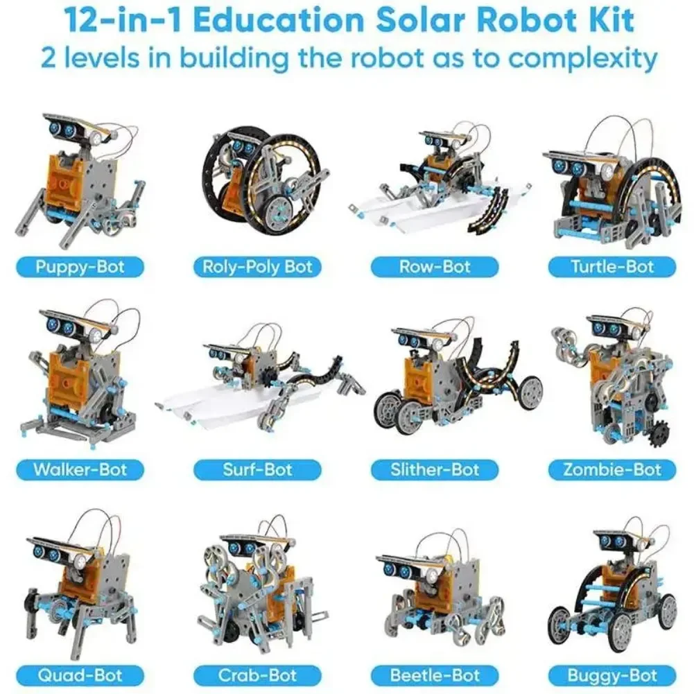 13 in 1 Solar Powered Robot Sc - Diy Electronics Game ulasan dan harga
