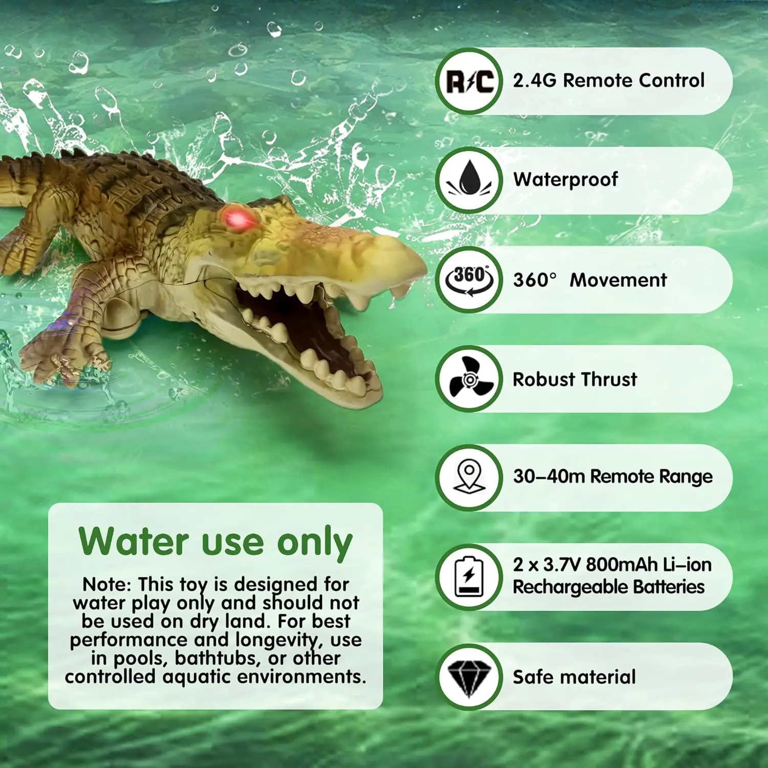 Remote Control Crocodile Water - Diy Rc Electronics ulasan dan harga