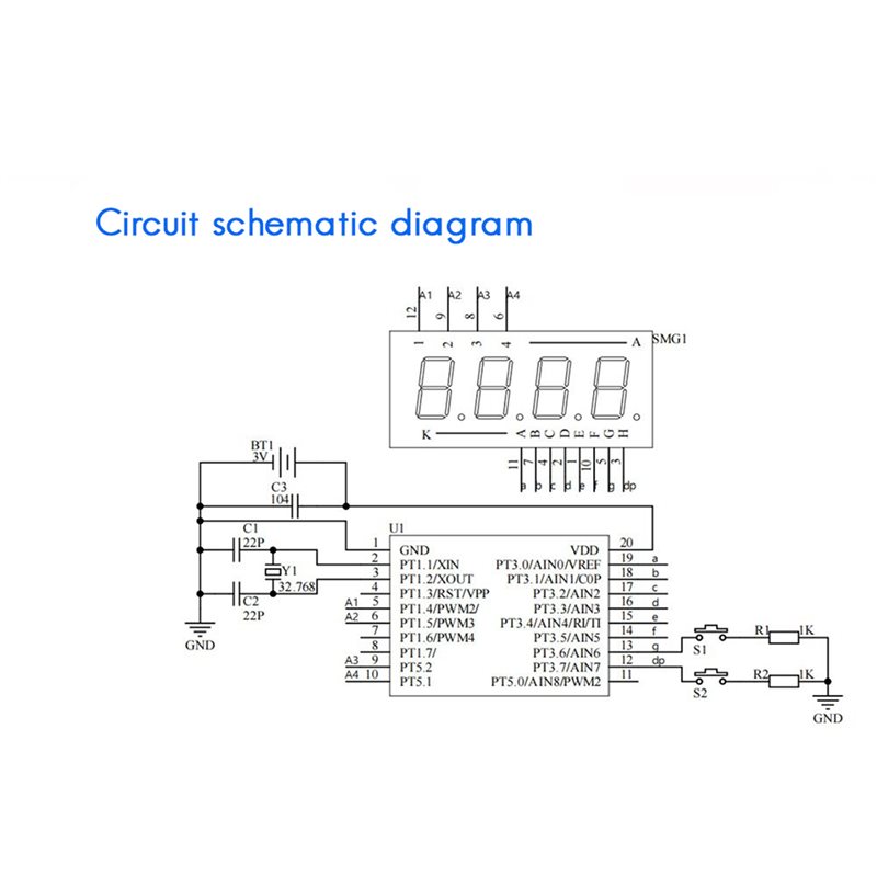 2X DIY Watch LED Watch Electro - Diy Electronics Watch ulasan dan harga